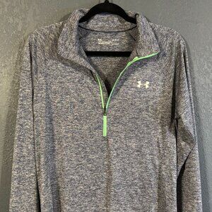 Under Armour Heat Gear 1/2 Zip Pullover Jersey Sweatshirt size Large
